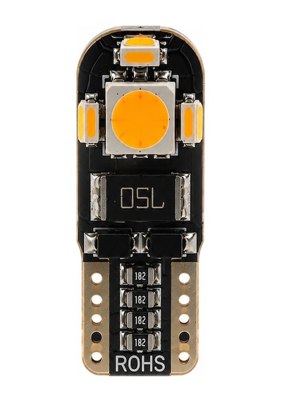 T10 Wy5w Turuncu Amber Led Ampul 12v Canbus Park Plaka Sinyal Ayna Çamurluk Lambası 360 Işık 1 Adet
