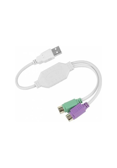 Kablolu Usb To Ps2 Çevirici Klavye Mouse Yuvarlak Uç Usb Çeviric