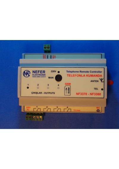 Nefer Nf3371 Gsm Kontrol Telefon Kumanda Pompa Vana Kapı Röle