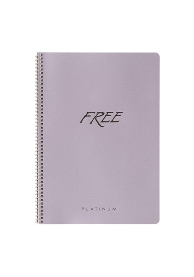 A4 80 Yaprak Kareli Pp Kap.free Platinum Defter Çok Renkli