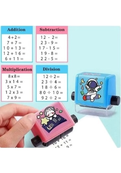 Matematik İşlem Rulosu Tek İşlem Seçenekli Renkli