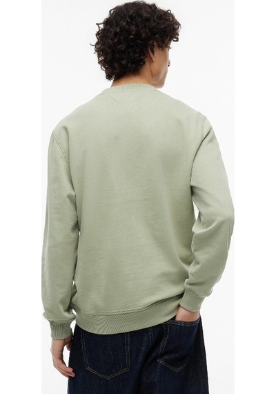 Tommy Hilfiger Tjm Graphıc Crewneck Ext Erkek Yeşil Sweatshirt - Dm0dm23392