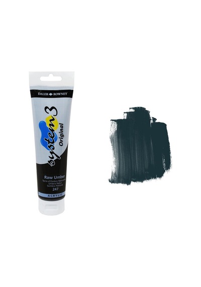 Daler Rowney System 3 Akrilik Boya 150Ml 247 Raw Umber