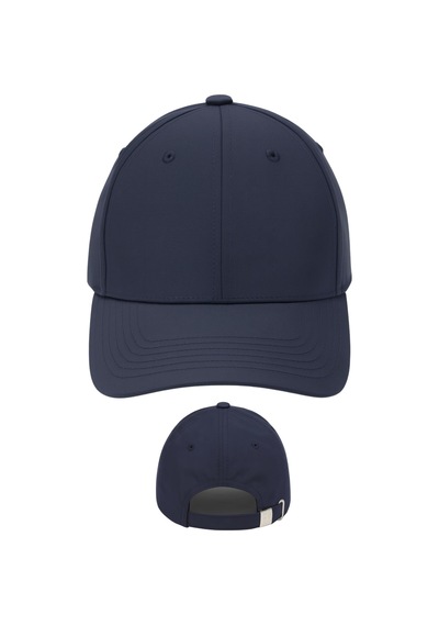 Perlotus Unisex Spor Kep Şapka Mikro Polyester Kumaş 6 Parça Ayarlanabilir Metal Tokalı Lacivert