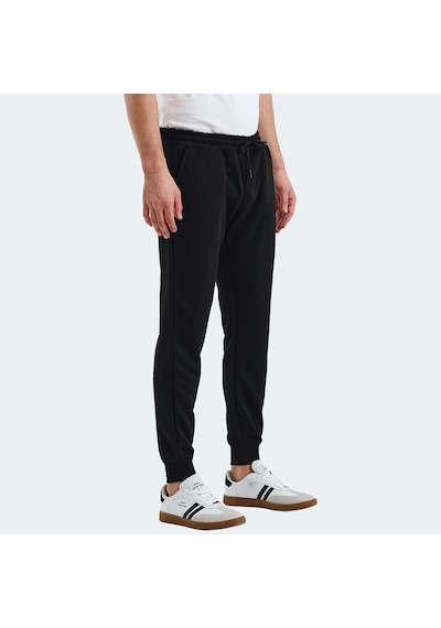 Slazenger CUPA I Erkek Cepli Siyah Eşofman Altı