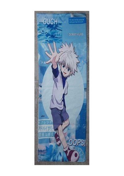 Hunter X Hunter - Killua Zoldyck Desenli Sarılma Yastığı Hugging Pillow Kılıfı Çok Renkli