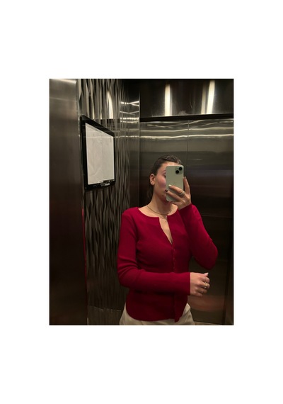Maison Velora Kadın Bordo U Yaka Düğmeli Uzun Kollu Basic Triko Hırka Bordo 923425206 Bordo Maison Velora Kadın Bordo U Yaka Düğmeli Uzun Kollu Basic Triko Hırka Bordo 923425206 Bordo