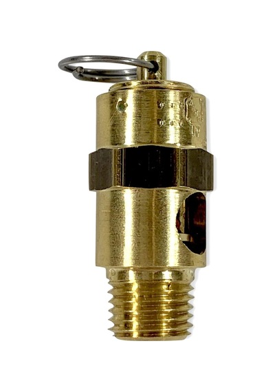 Pirinç, 1/4" Npt Endüstriyel Yumuşak Oturmalı Emniyet Basınç Tahliye Vanası, Abd'de Üretilmiştir 260 Psı / 220 Scfm