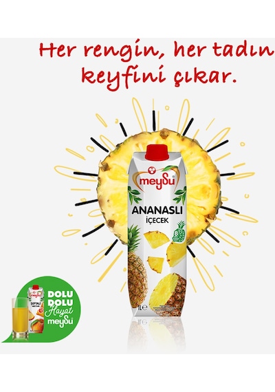 Meysu Ananas Meyveli İçecek 1 Lt X 6 Adet
