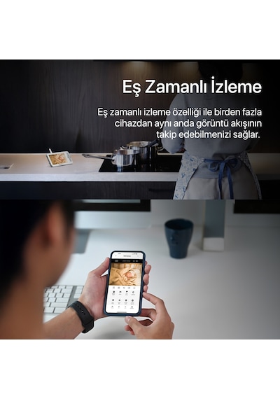 Akıllı Bebek Kamerası ve Hava Temizleyici Gece Lambalı