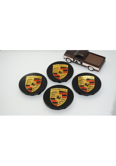 Dk Tuning Porsche Siyah Jant Göbeği Kapak Seti 76mm
