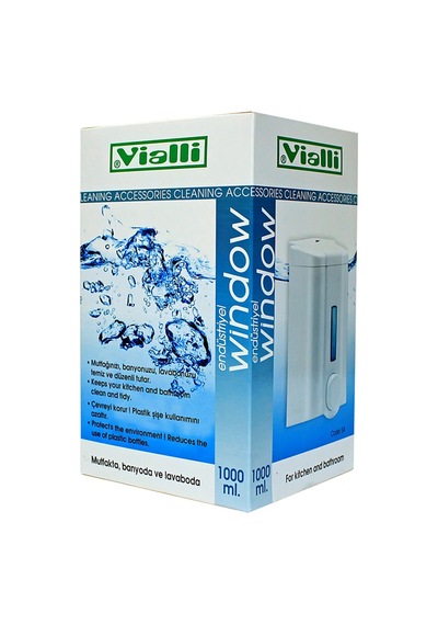 Vialli S4 Sıvı Sabun Dispenseri 1000 Ml (Beyaz)