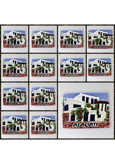 Selimiye Polyester Kabartmalı Magnet 7,5 X 5,5 Cm Dekoratif Hediyelik Buzdolabı Süsü Kod:1578