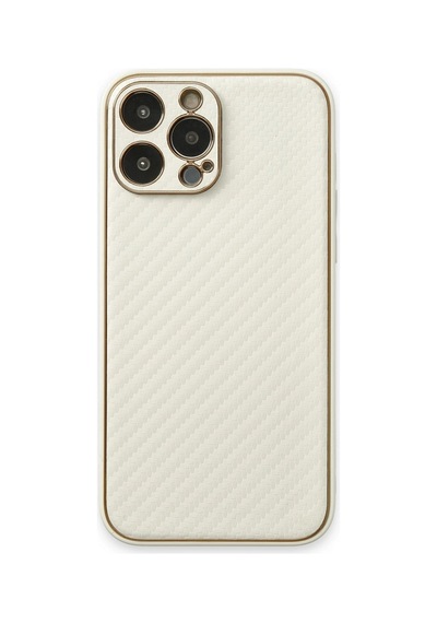 Apple iPhone Uyumlu  Uyumlu 13 Pro Kılıf Coco Karbon Silikon - Beyaz