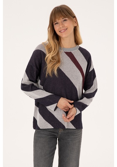 U.S. Polo Assn. Kadın Krem Bisiklet Yaka Kazak 50309642-VR256