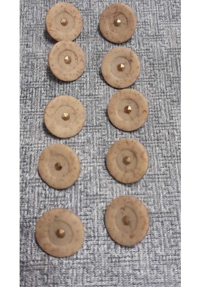 Polyester Düğme 25 Boy 14 Mm 10 Adet