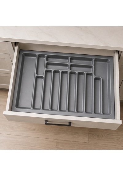 Starax 110 Cm Gri Plastik Kaşıklık 15 Gözlü 104x49 Cm S-2292-gp Çok Renkli