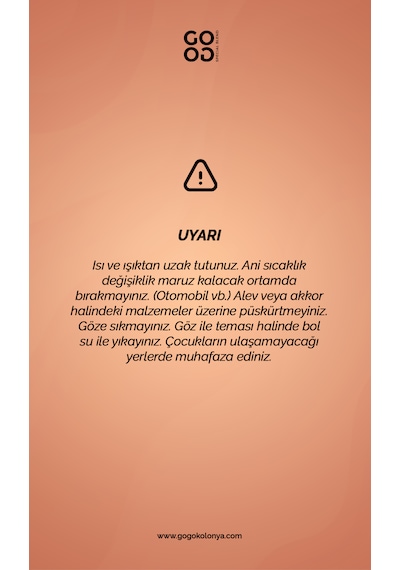 Gogo Love Kolonya 250ml Cam Şişe