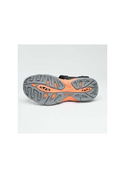 Derinet Humtto Comfort Taban Erkek Sandalet Siyah Siyah