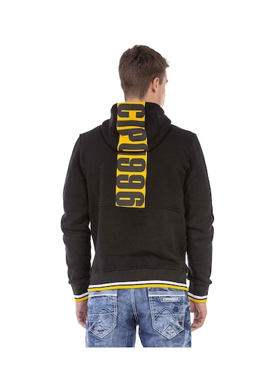 Cipo & Baxx CL478 Kanguru Cep Siyah Sweatshirt Siyah