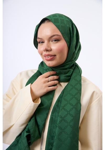 Mirsoy Scarf Lina Modern Desen Şal Yeşil