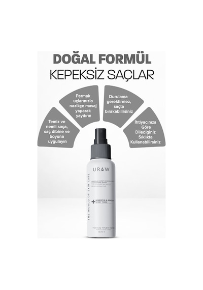 Uraw Biberiye & Amla Özlü Yenileyici Saç Toniği 125 ML