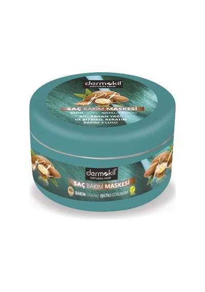 Vegan Kil, Argan Ve Bitkisel Keratan Doğal Saç Maskesi 300 Ml