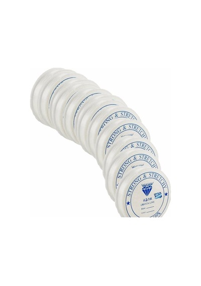 10 Adet. Misina. Şeffaf. 1 Mm. Esnek. Silikon Misine. El İşi Takı