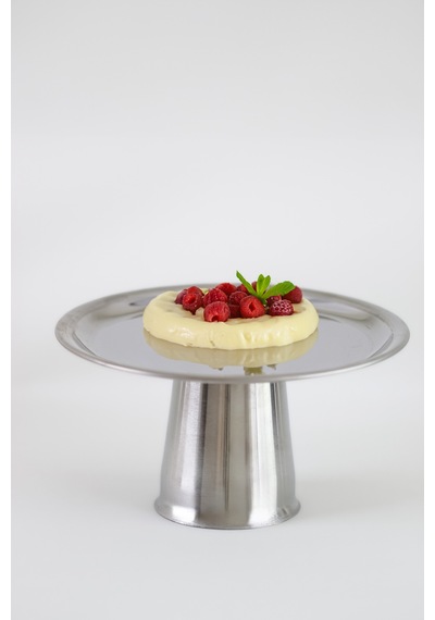 Yüksek Ayaklı 18 Cm Çelik Yuvarlak Tabak Stand Metal - 702292497 Metal