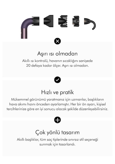 Dyson Supersonic r™ Saç Kurutma Makinesi Düz+Dalgalı (Jasper Plum)
