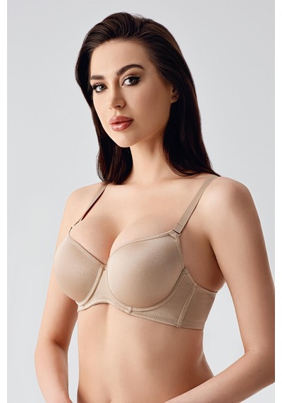 New Bra Kadın B Kap Desteksiz Sütyen Camel 7900 Camel