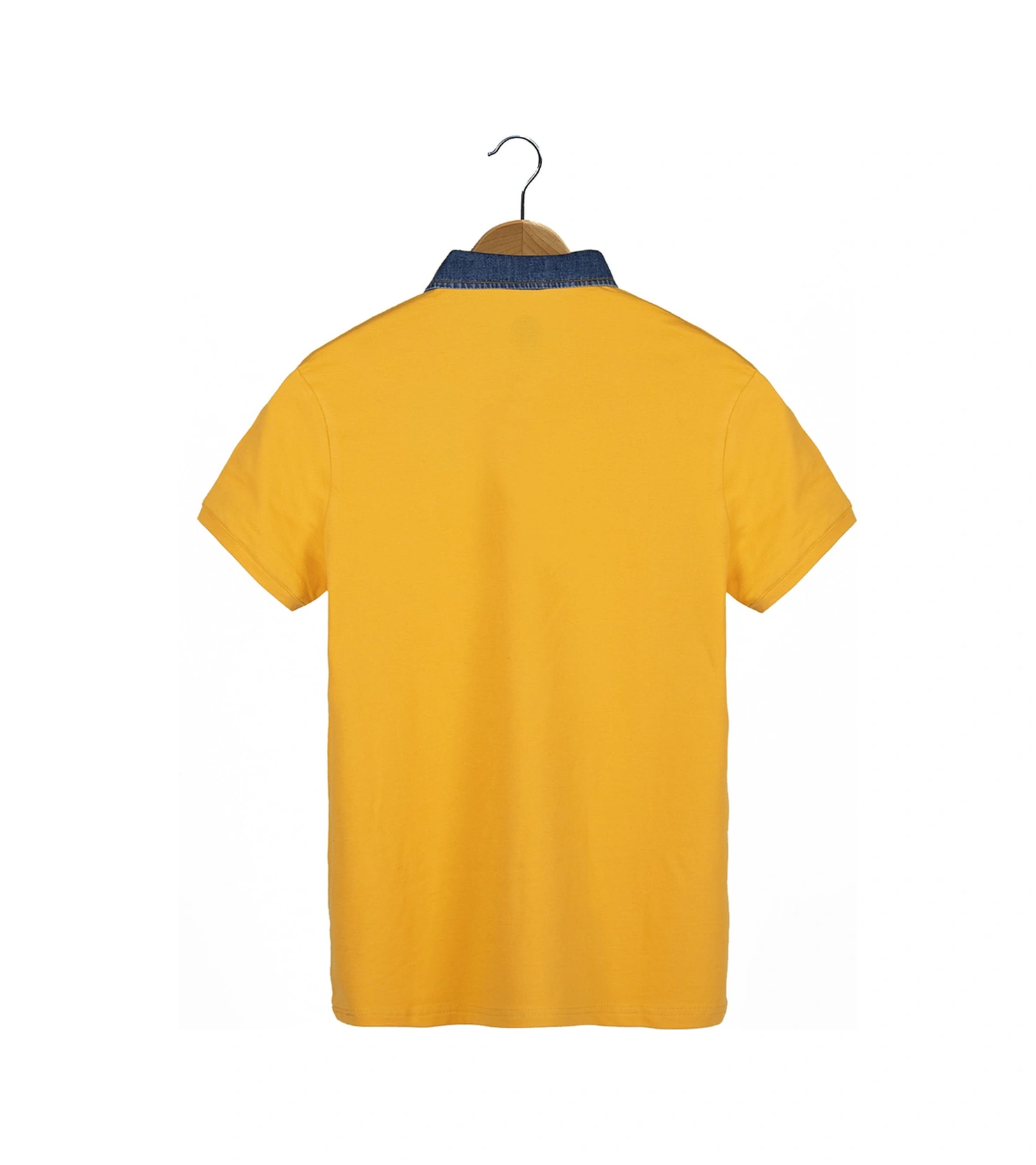 Veaven Erkek Yakası Kot Detaylı Polo Yaka T-shirt Vavn21y-3400748-01 Hardal Hardal