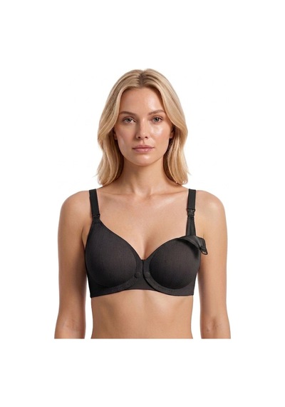 Cottonill Seamless Bra - Mavelle Siyah Lazer Kesim Klipsli Ve Çıtçıtlı Önü Açılabilir Emzirme Sütyeni Cottonill Seamless Bra - Mavelle Siyah Lazer Kesim Klipsli Ve Çıtçıtlı Önü Açılabilir Emzirme Sütyeni