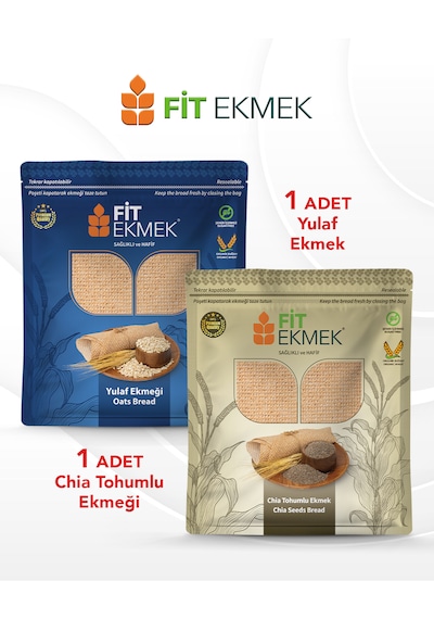 Fit Yulafli Lavaş Ekmeği 300gr Ve Chia Lavaş Ekmeği 300gr