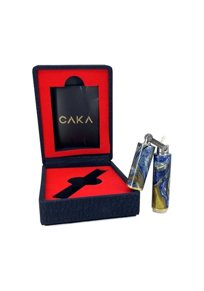 Caka Odkka Midnight El Yapımı Ortadan Kırılan Benzinli Gemici Muhtar Çakmağı - Pirinç Mavi