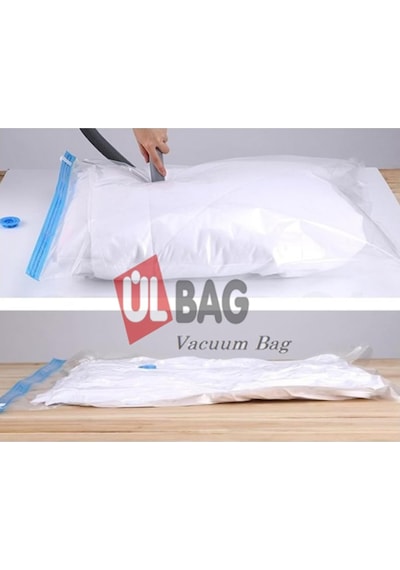 3 Adet Büyük Boy 80 Cm X 100 Cm Vakumlu Poşet - Vakumlu Hurç - Vakumlu Torba Şeffaf