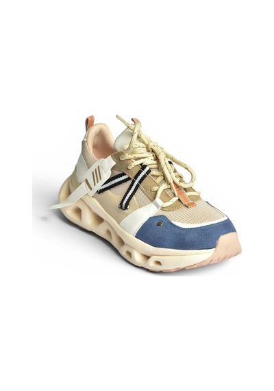 Fox Shoes Y312611009 Lacivert/vizon Kalın Tabanlı Spor Ayakkabı Sneakers