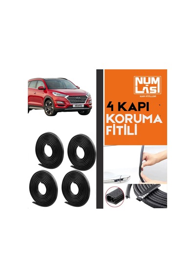 Hyundai Tucson 2015-2020 4 Kapı Koruma Fitili Siyah Renk Numlas-a Kalite-nm2447
