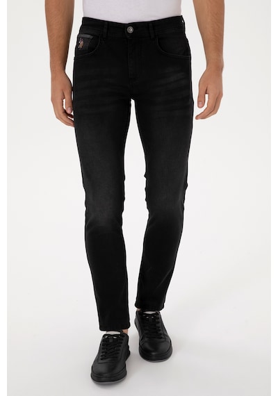 U.S. Polo Assn. Erkek Siyah Slim Fit Jean Pantolon 50316543-DN0027