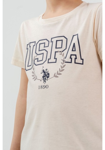 U.S. Polo Assn. Erkek Çocuk Krem Bermuda Takım Us2471-c-v2