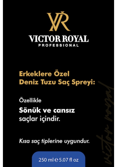 Victor Royal Erkeklere Özel Deniz Tuzu Spreyi 250 Ml