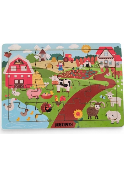 6 Adet 16 Parça Eğitici Ve Öğretici Ahşap Çocuk Puzzle & Yapboz Bebek Çocuk Oyuncak