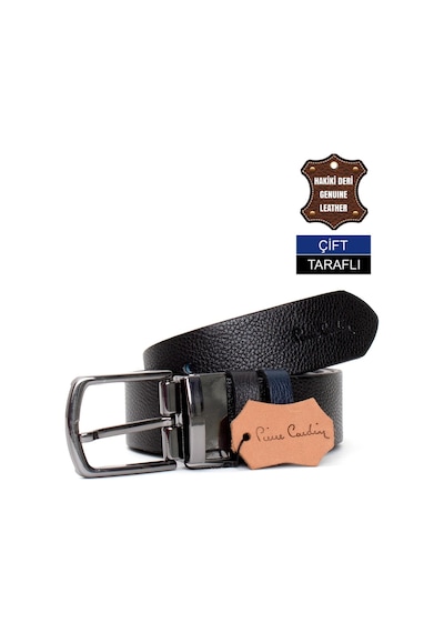 Pierre Cardin Pc406 Erkek 4 Cm Çift Taraflı Kemer Lacivert-lacivert Lacivert