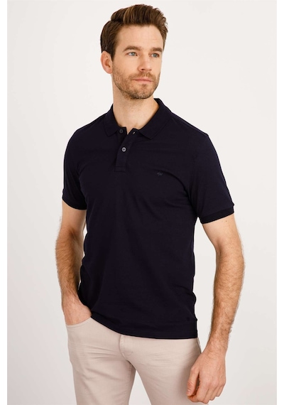 İgs Modern Fit Dar Kalıp Erkek Polo Yaka Tişört Lacivert