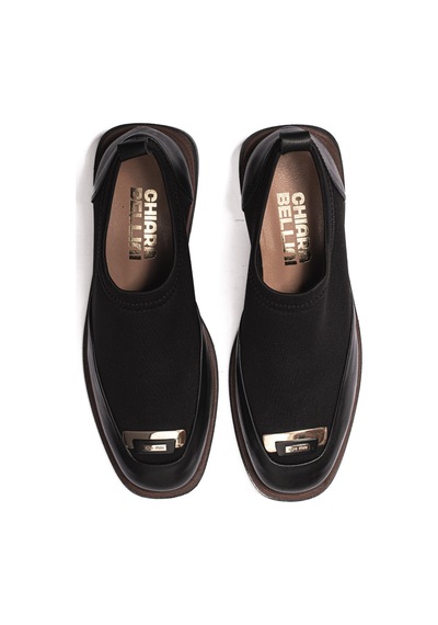 Black Scuba Stretch Black C936 Babet Kadın 1582 08 Chiara Bellini Analin Scuba Strecth Leather Fab