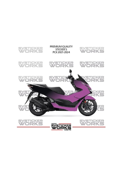 Honda Pcx 2025 Kaplama Sticker Çift Renk Motor Kaplama Modeli Hazır Kit Yüksek Kalite