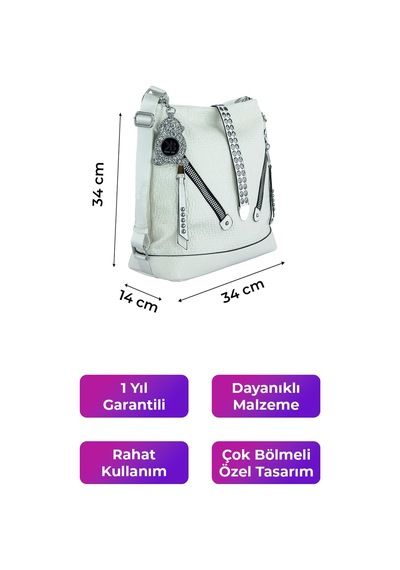 Kriste Bell Kadın Çanta Beyaz 26455 Beyaz