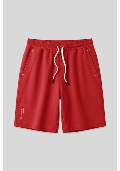Air Jones Tommy Life Fiesta Pamuklu Kalın Yumuşak Dokulu Standart Fit Basic Erkek Şort - 81278 Kırmızı