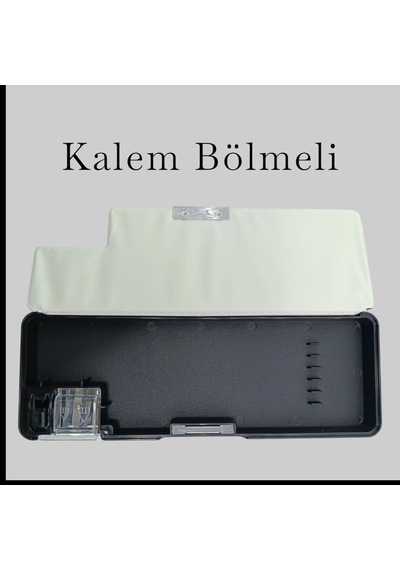 Fixpoint Çift Taraflı, Çift Kalemtıraşlı, Cüzdan Tipi Mavi Kalem Çantası/kalemlik Lacivert