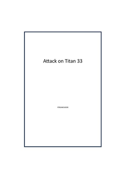 Attack On Titan 33